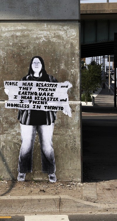 Fauxreel worked with people who are homeless in Toronto to bring their humanity to the street.
