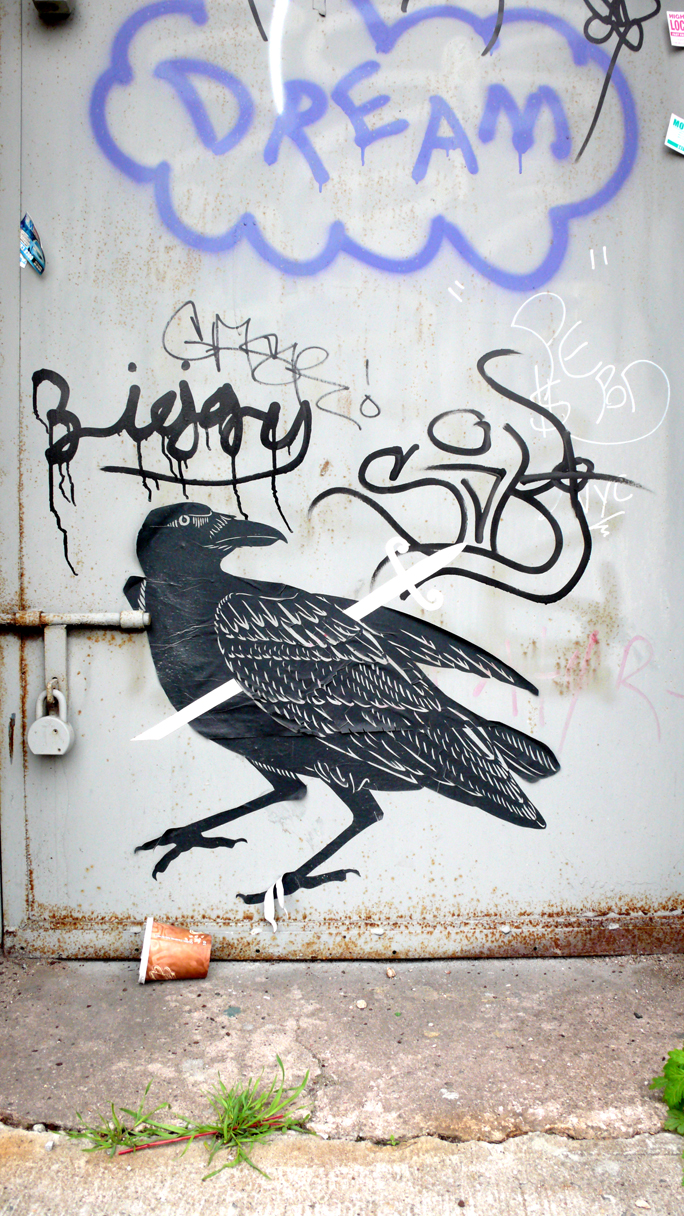 Lattice Crow with Sword