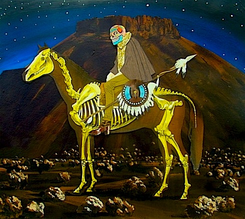 Eddie Ochoa "The See-Through Horse," collage, 2010