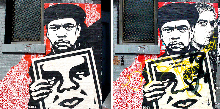 Specter Spot-Jocks Shepard Fairey in New York City