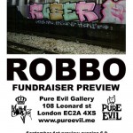 Pure Evil Gallery Art Auction and Fundraiser for ROBBO (London, UK)