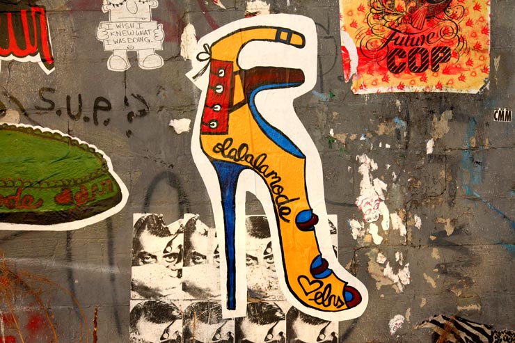 Well Heeled Street Artist ELV : Shoes OOOOO  La La