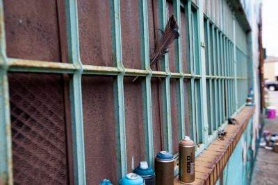 Sarah C. Rutherford Flies High at Wall\Therapy | Brooklyn Street Art