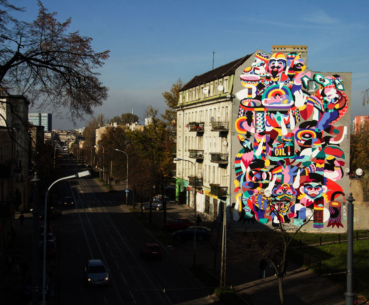 3TTMAN Completes the 30th Mural for Urban Forms In Lodz