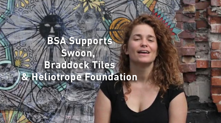 Swoon and 20,000 New Roof Tiles: “Braddock Tiles” Project Takes Off