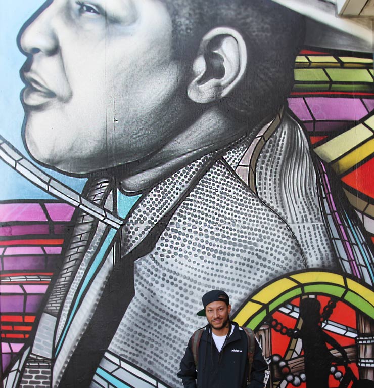 Don Rimx in El Barrio with Revered Poet Jesús “Tato” Laviera