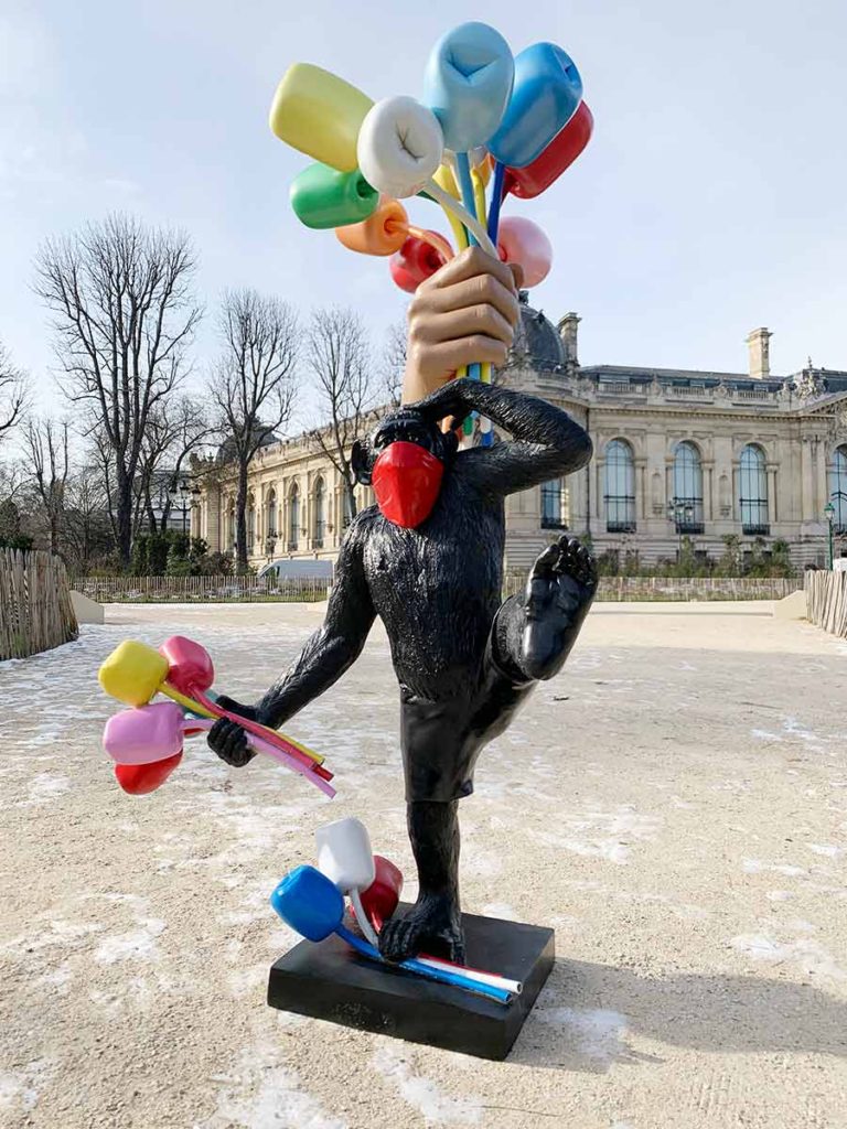 Monkey Business with Jeff Koons Parisian Tulip Sculpture Brooklyn
