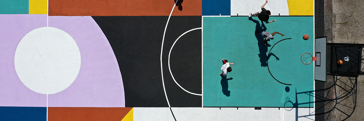 Greg Jager and a Roman Basketball Court: “Tiber Courtyard”