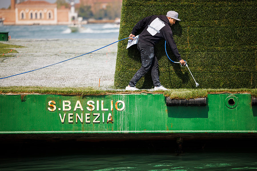 Saype Stays True to Biodegradable Art at Venice Biennale