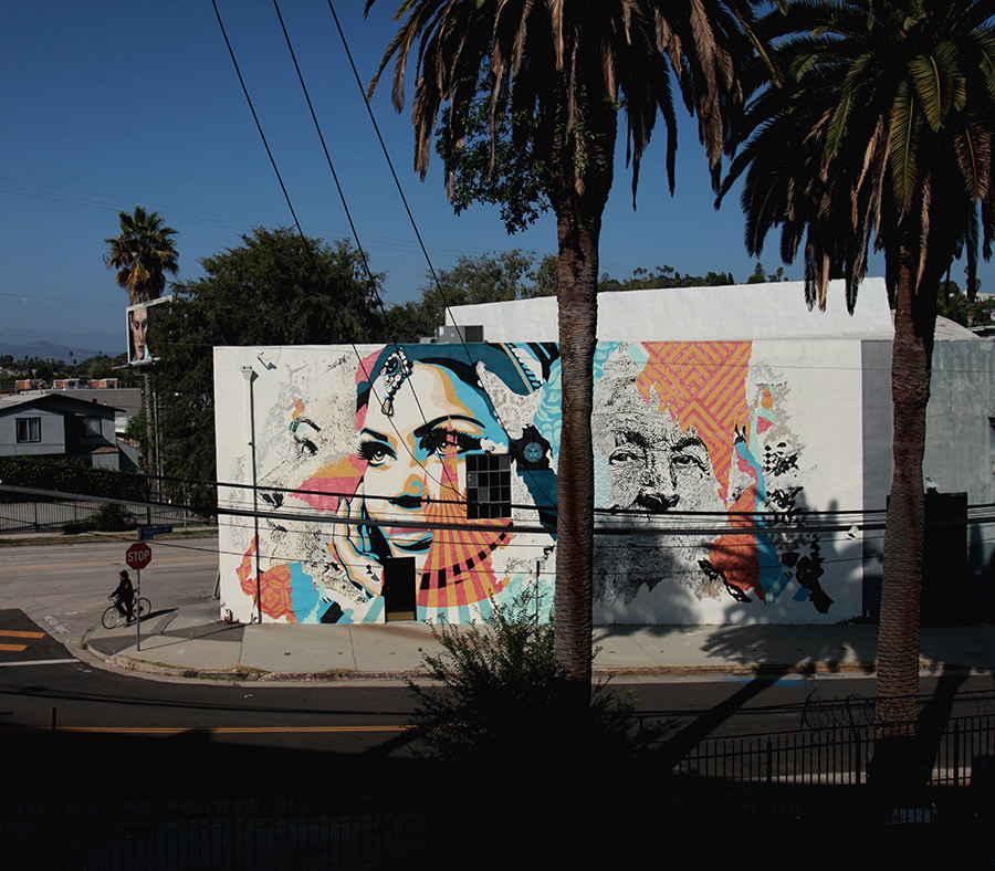 Paint It Black” a new mural by Shepard Fairey in Munich, Germany –  StreetArtNews