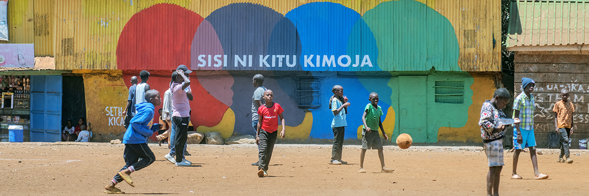 Martha Cooper and Seth in Kibera. Kenya: Part 2 / “We Are One”